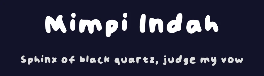 Mimpi Indah by Mimpi Indah — Script Handwritten Font — thumbnail 2
