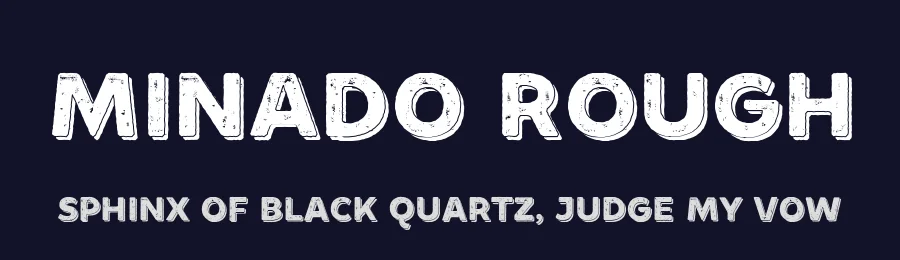 Minado Rough by RodrigoTypo — Decorative Font — thumbnail 2