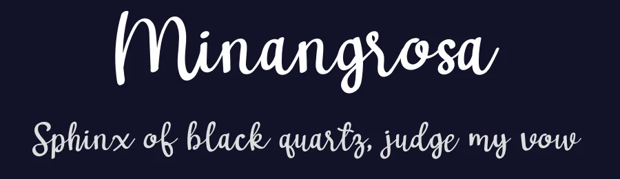 Minangrosa by Reguler Studio — Script Handwritten Font — thumbnail 2
