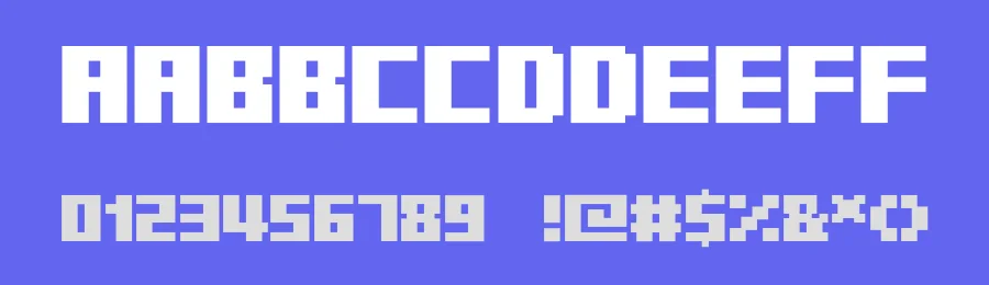 Minecraft Fifty Solid by Fifty Walrus — Display Font — thumbnail 3