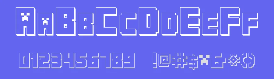 Minecraft PE by KiddieFonts — Display Font — thumbnail 3