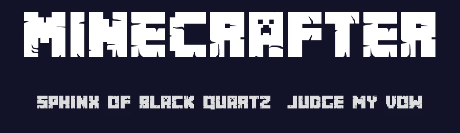 MineCrafter by Madpixel Designs — Display Font — thumbnail 2