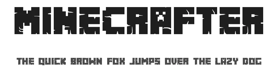 MineCrafter by Madpixel Designs — Display Font