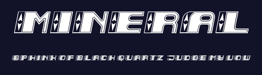 Mineral by Vladimir Nikolic — Decorative Font — thumbnail 2