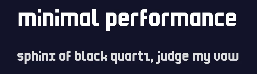 Minimal Performance by imagex — Display Font — thumbnail 2