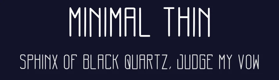 Minimal Thin by Ravenska Jo — Sans Serif Font — thumbnail 2