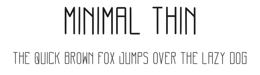 Minimal Thin by Ravenska Jo β Sans Serif Font