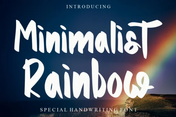 Minimalist Rainbow Font by Garcio — Script Handwritten Font