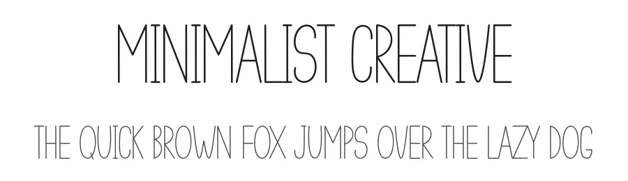 Minimalist Creative