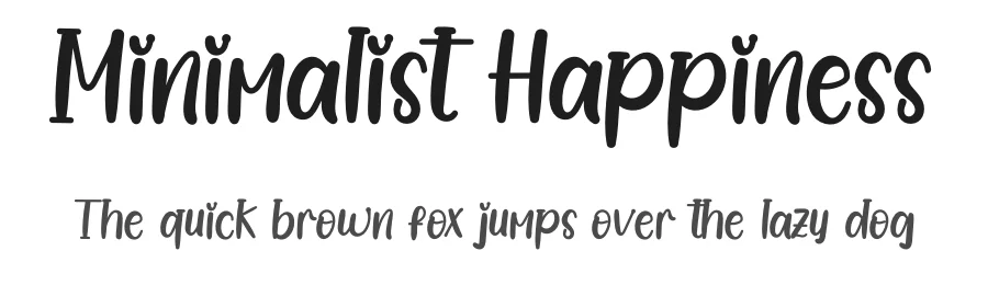 Minimalist Happiness