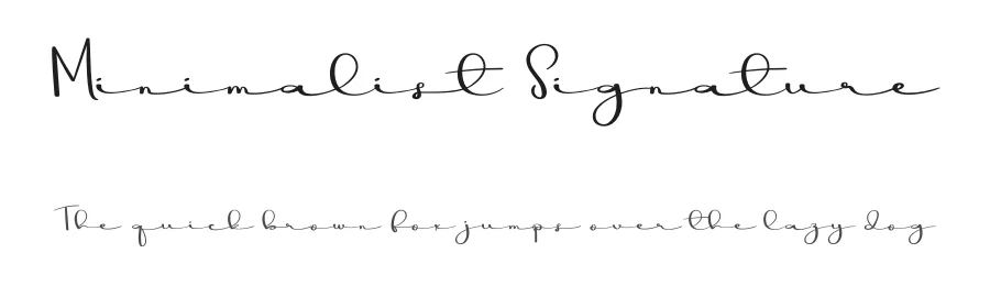 Minimalist Signature