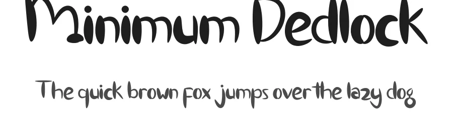 Minimum Dedlock