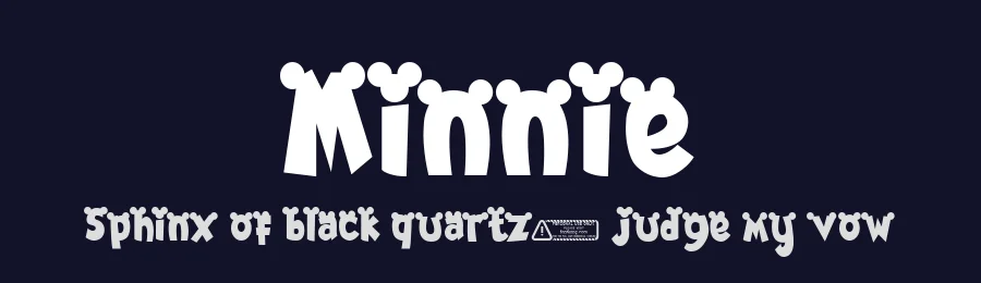 Minnie by Kong Font — Decorative Font — thumbnail 2