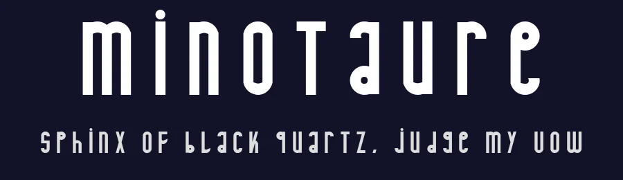 Minotaure by paintblack — Decorative Font — thumbnail 2