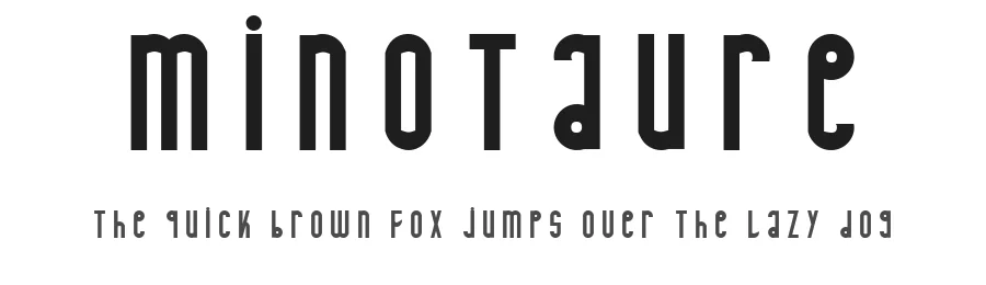 Minotaure by paintblack — Decorative Font