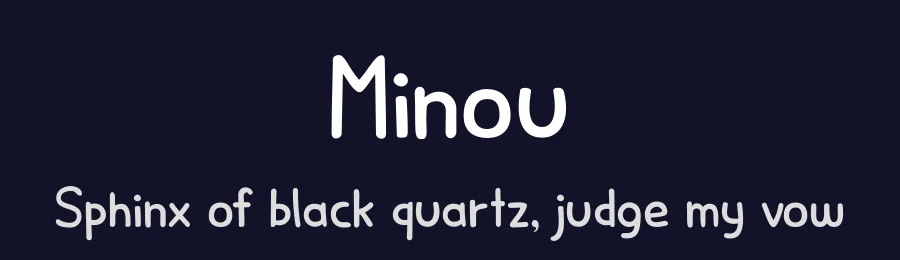 Minou by Hanoded — Decorative Font — thumbnail 2