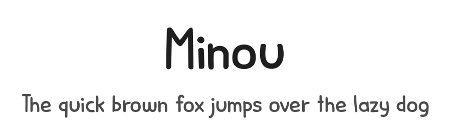 Minou by Hanoded — Decorative Font