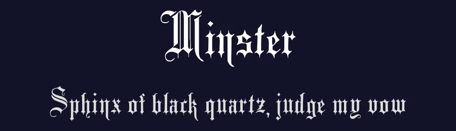 Minster by Paul Lloyd — Blackletter Font — thumbnail 2