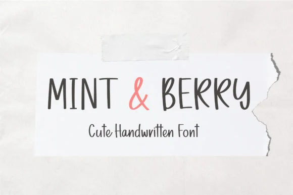 Mint & Berry Font by sunday nomad — Script Handwritten Font