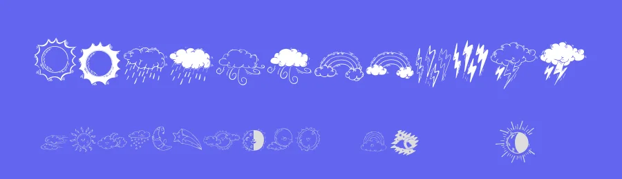 Miny Weather by lolisfresh — Dingbats Font — thumbnail 3