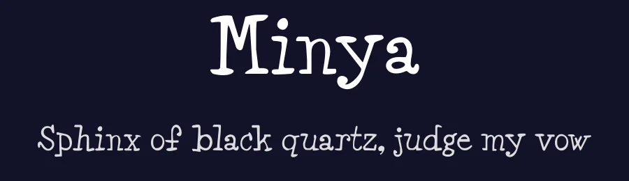 Minya by Typodermic Fonts — Decorative Font — thumbnail 2