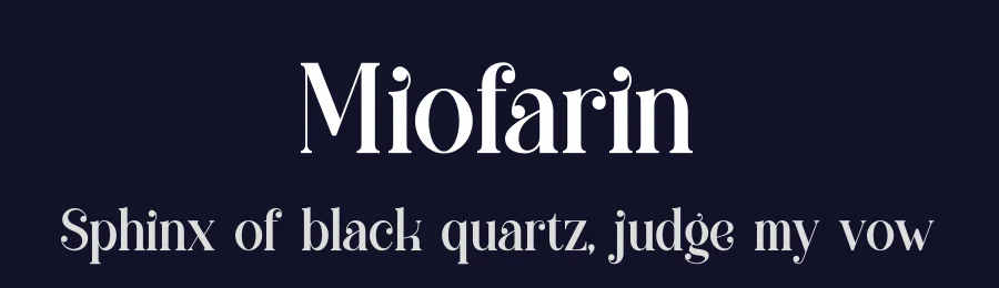 Miofarin by Denustudios — Serif Font — thumbnail 2