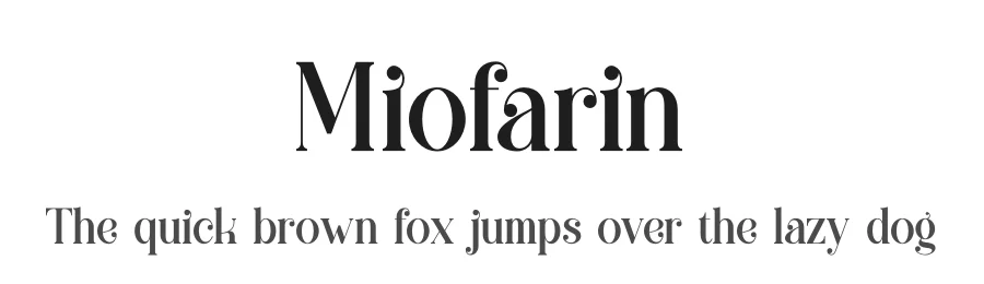 Miofarin by Denustudios — Serif Font