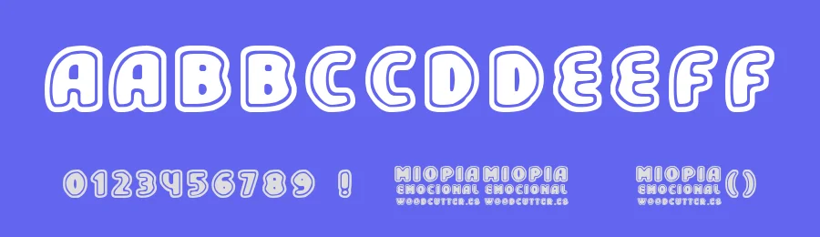 Miopia Emocional by Woodcutter — Decorative Font — thumbnail 3