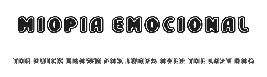 Miopia Emocional by Woodcutter — Decorative Font