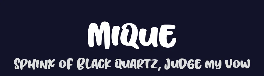 Mique by Subectype & Orenari — Decorative Font — thumbnail 2
