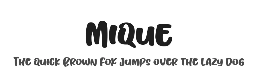 Mique by Subectype & Orenari — Decorative Font