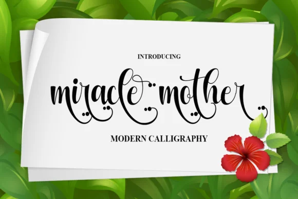 Miracle Mother Font by Supersemar Letter — Script Handwritten Font