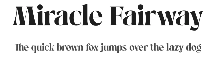 Miracle Fairway