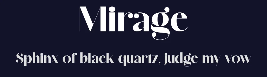 Mirage by VampStudio — Sans Serif Font — thumbnail 2