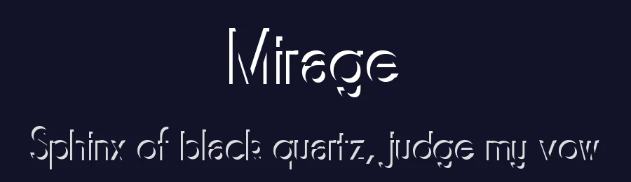 Mirage by Luc Mahler — Decorative Font — thumbnail 2