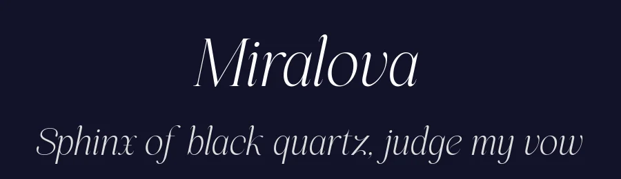 Miralova by Sign Studio — Decorative Font — thumbnail 2