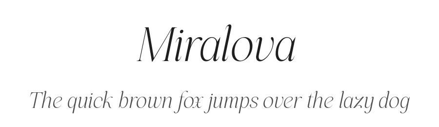 Miralova by Sign Studio — Decorative Font