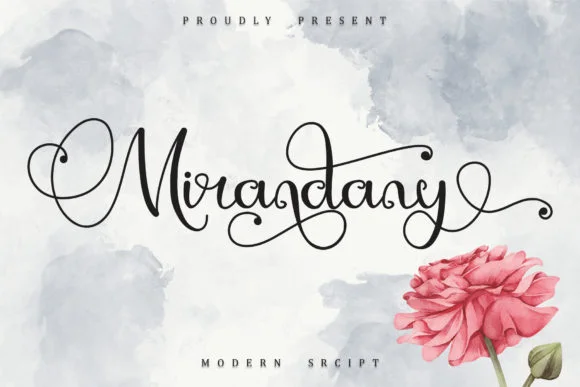 Mirandany Font by Sakha Design — Script Handwritten Font