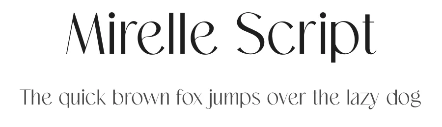 Mirelle Script