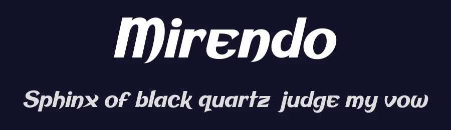 Mirendo by cove703 — Sans Serif Font — thumbnail 2