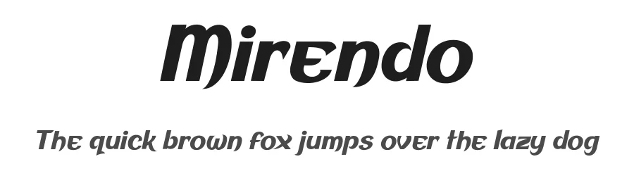 Mirendo by cove703 — Sans Serif Font