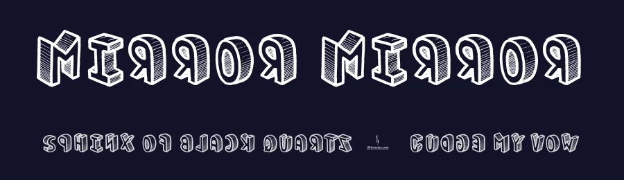 Mirror Mirror by JSH creates — Decorative Font — thumbnail 2