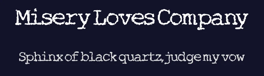 Misery Loves Company by KC Fonts — Decorative Font — thumbnail 2
