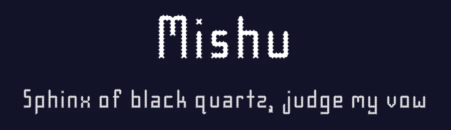 Mishu by Mishu Baba — Decorative Font — thumbnail 2