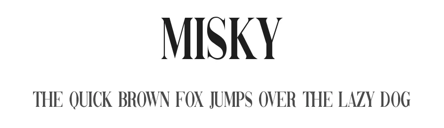 Misky by Graphicxell β Serif Font