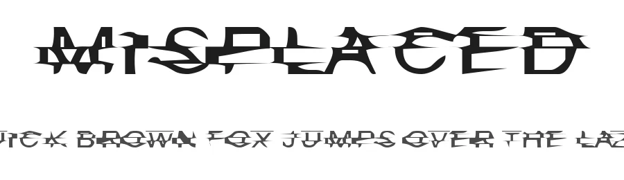 Misplaced by The Font Emporium — Decorative Font