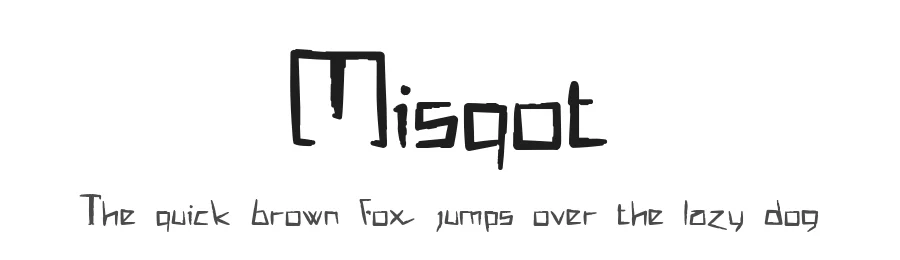 Misqot by !Exclamachine Type Foundry — Decorative Font