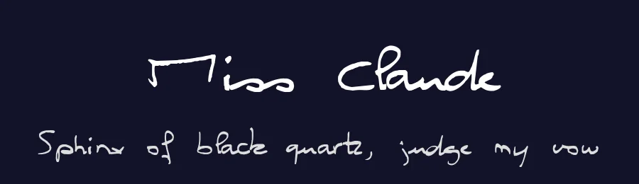 Miss Claude by philing.net — Script Handwritten Font — thumbnail 2