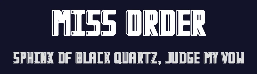 Miss Order by Woodcutter — Decorative Font — thumbnail 2