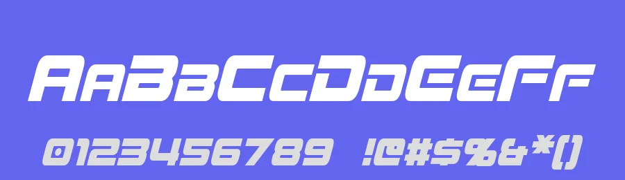 Mission GT-R by Pixel Sagas — Display Font — thumbnail 3